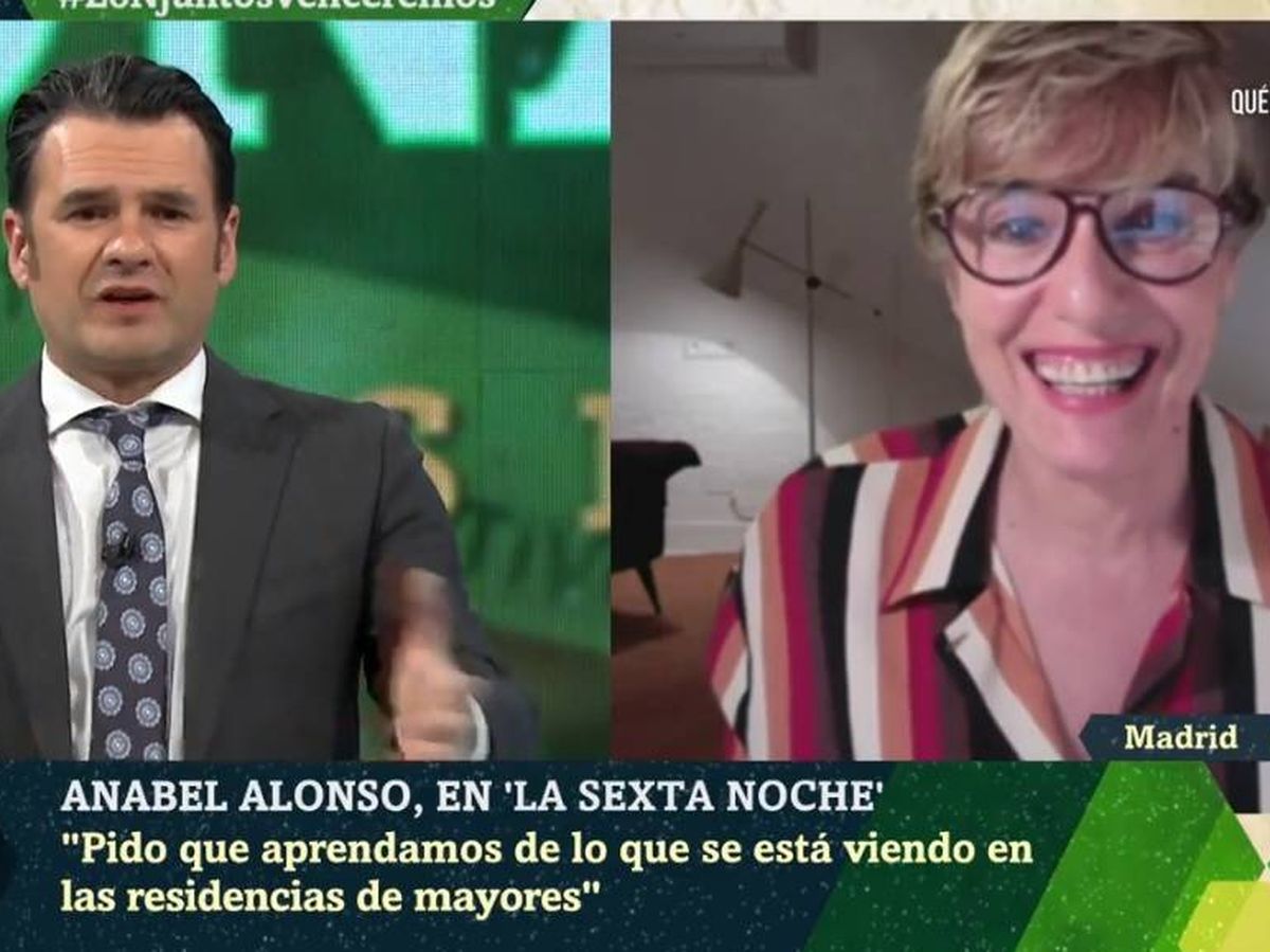 Foto: Iñaki López y Anabel Alonso, en 'La Sexta noche'. (Atresmedia).