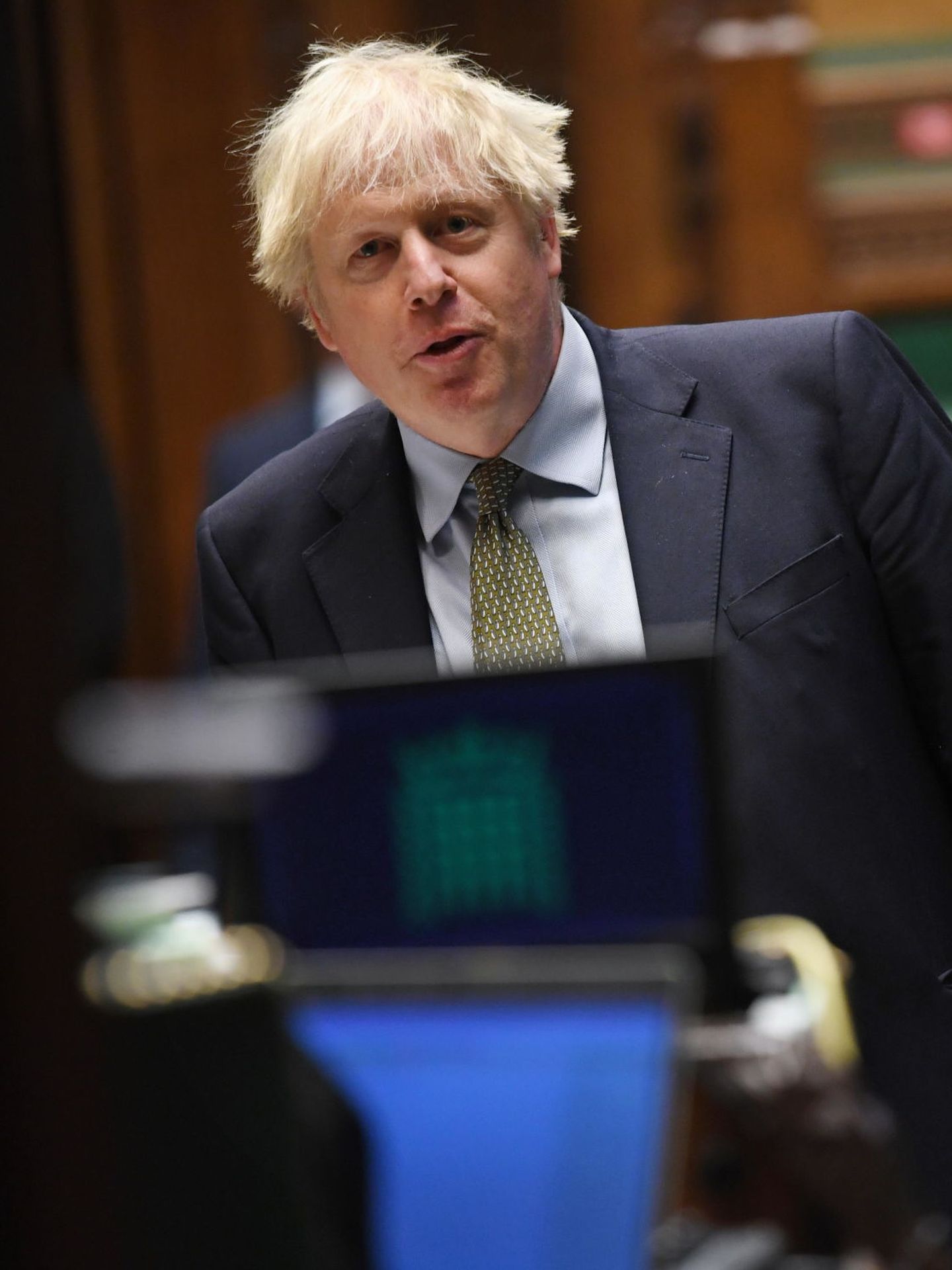Boris Johnson se mostró disgustado por la propuesta. (EFE)