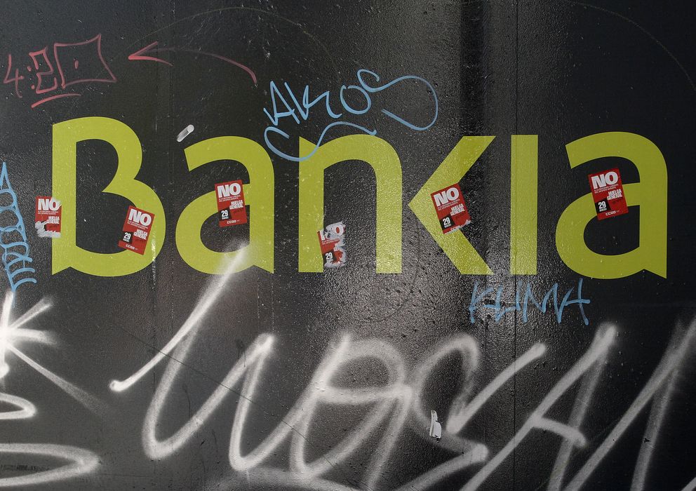 Foto: El logo de Bankia, en una pared en Madrid. (Reuters)