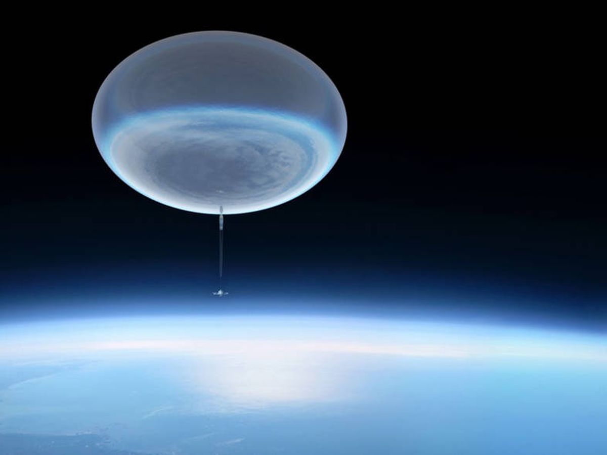 Foto: Simulación de un globo como el que trasladará a ASTHROS. (NASA)