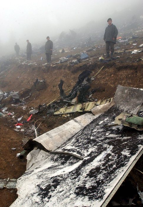 Foto: El lugar del accidente del Yak-42.