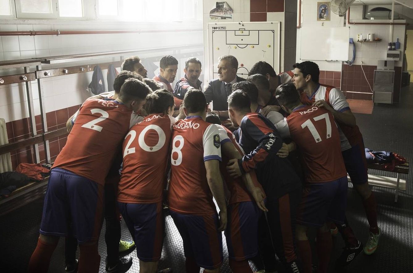 Imagen del vestuario del Club Deportivo Leonés. (Movistar )