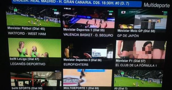 Foto: Movistar+ emite porno durante la retransmisión de la Fórmula 1