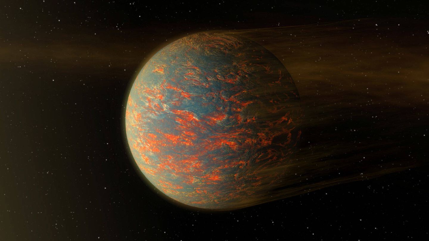 Representación del exoplaneta 55 Cancri e, descubierto en 2004. (NASA)
