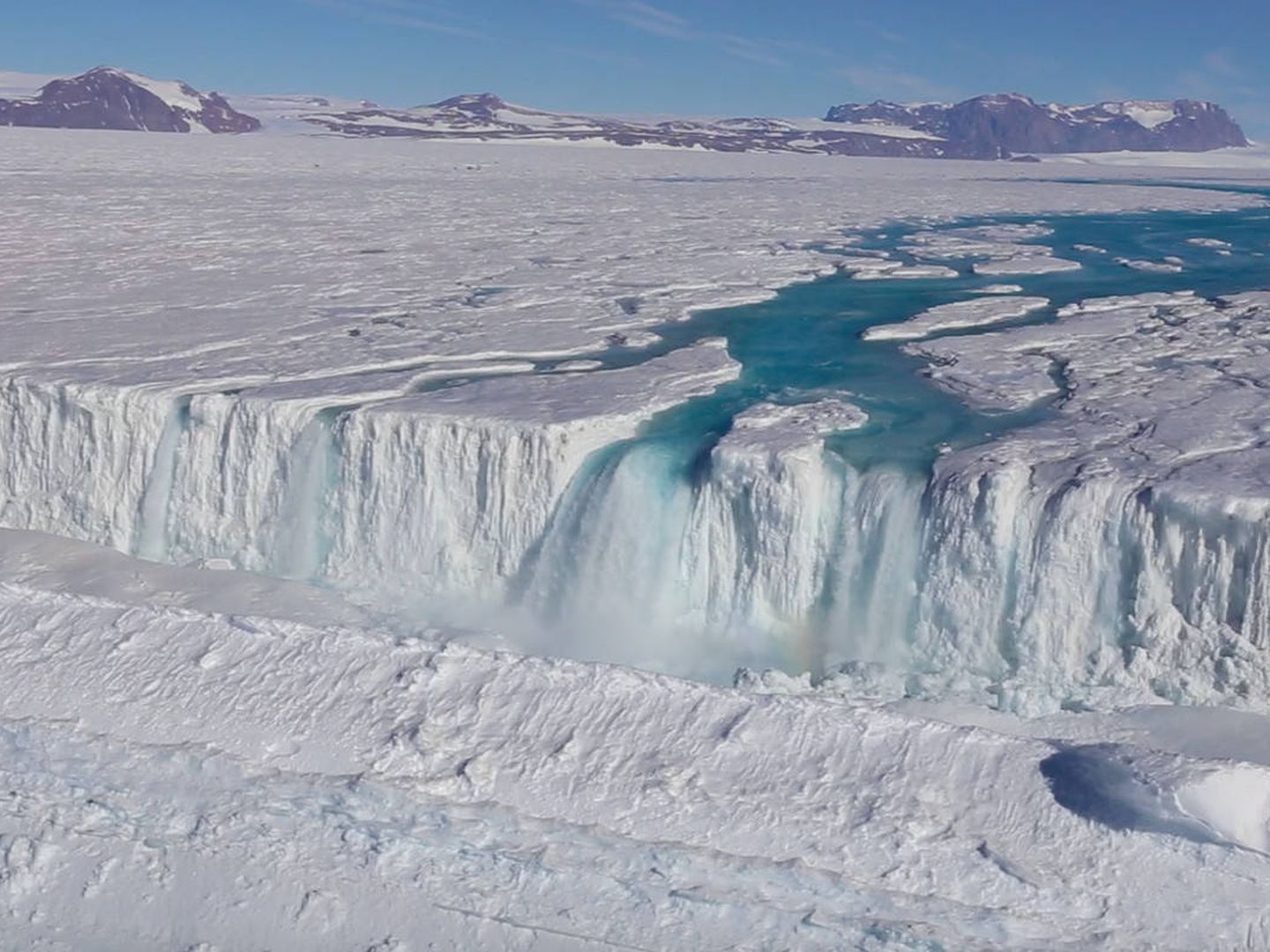 La Antártida, desde el aire. (Foto: Wong Sang Lee/Korea University of Science and Technology)