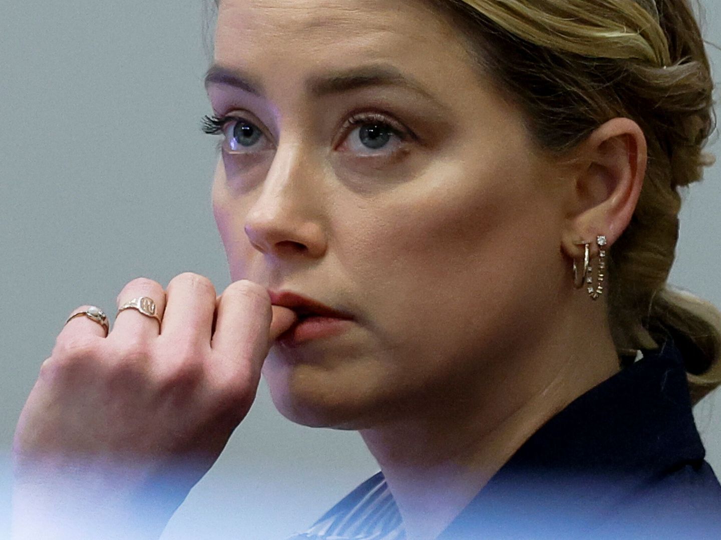 Amber Heard en el juicio. (Reuters)     