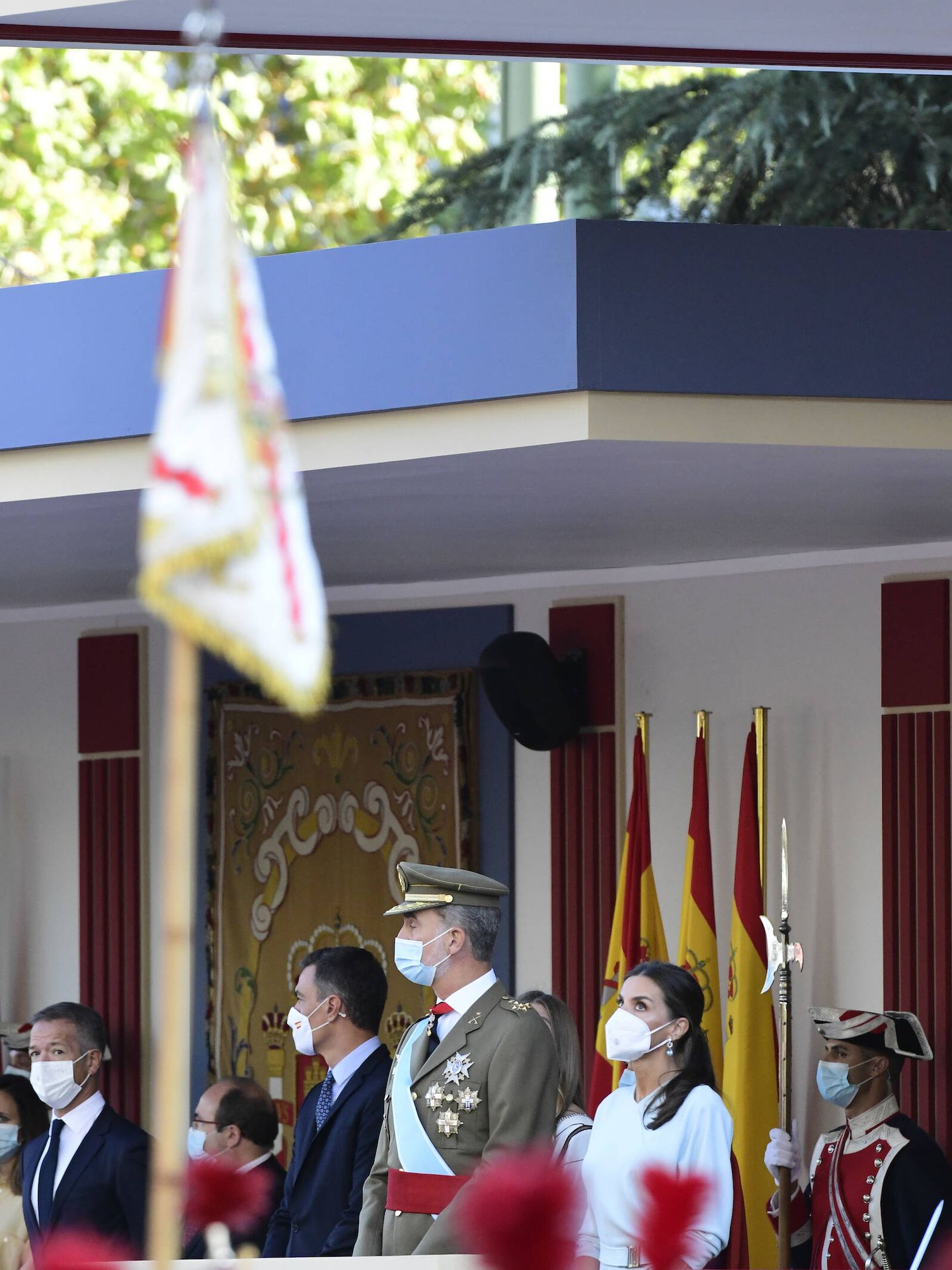 Los Reyes, en la tribuna junto al Presidente del Gobierno. (Limited Pictures)