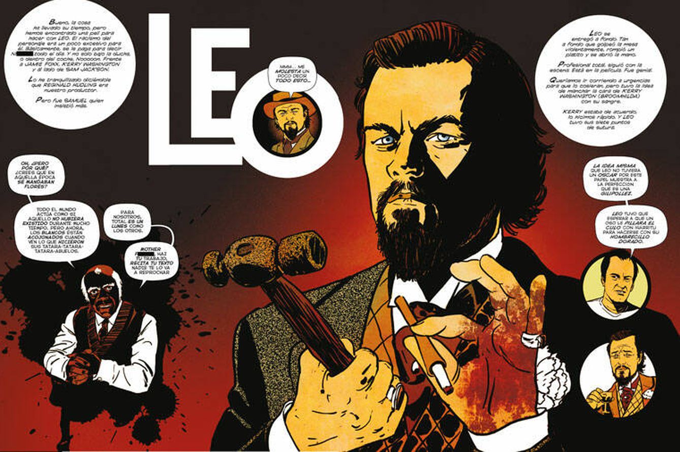 Leonardo DiCaprio en el 'Django' de Améziane. (Redbook Ediciones)