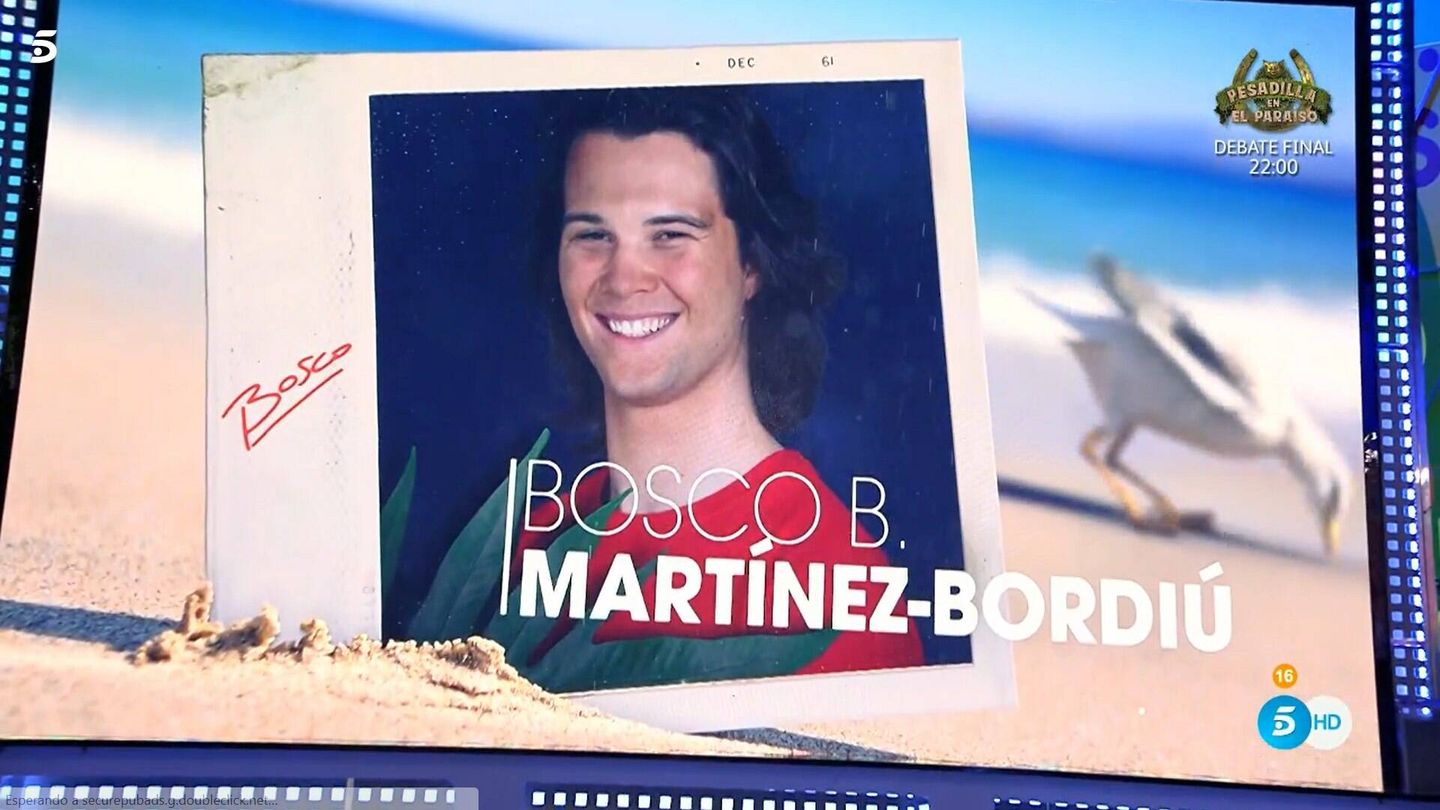 Bosco Martínez-Bordiú, concursante de 'Supervivientes'. (Telecinco)
