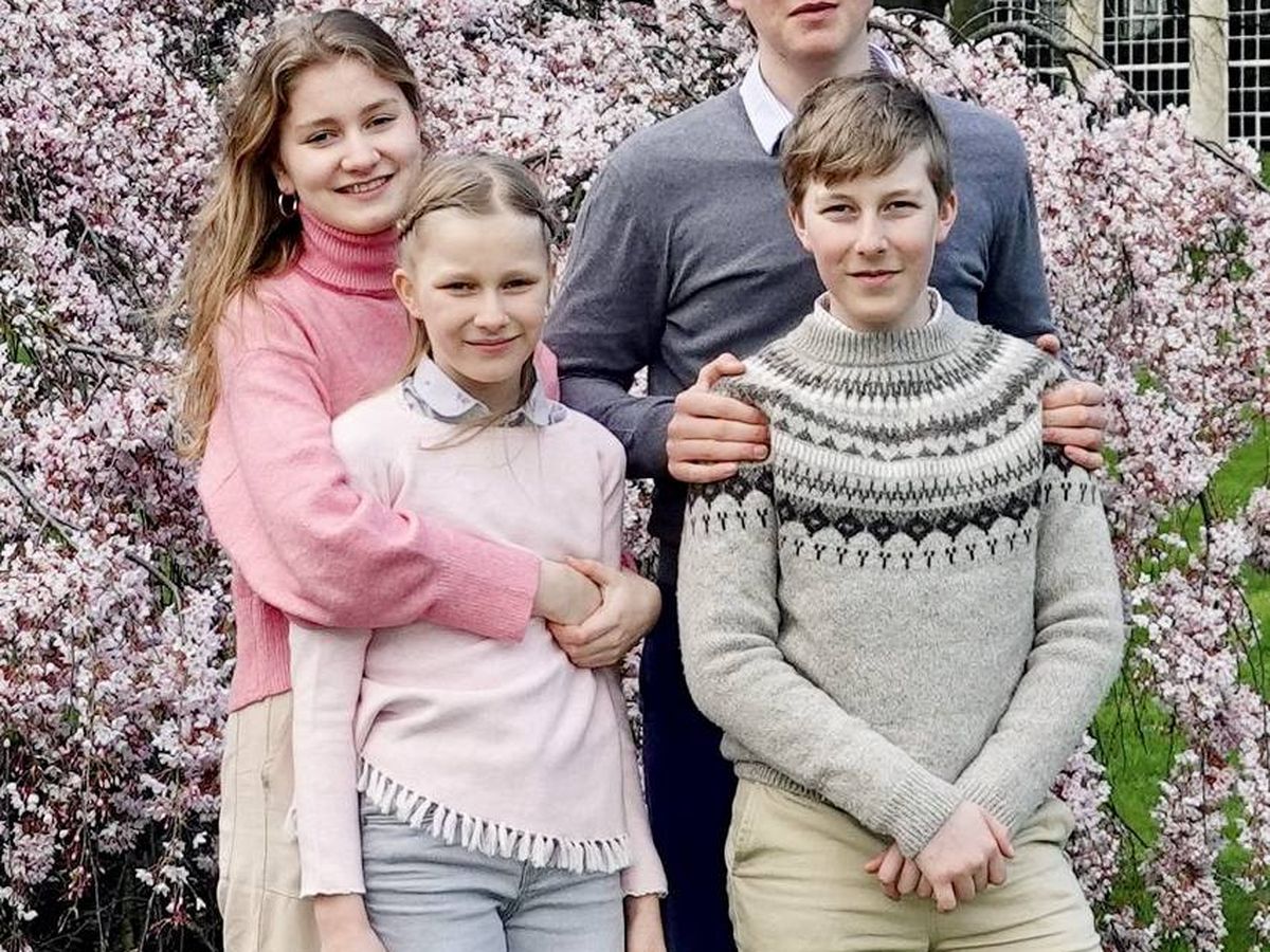 Foto: Los cuatro hijos de los reyes belgas. (Instagram)