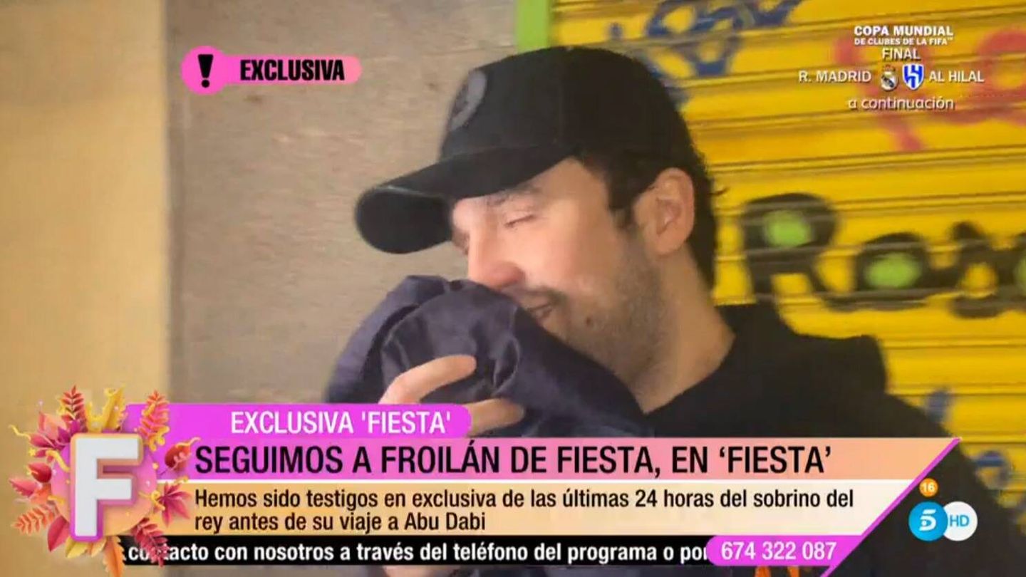 Froilán es captado por las cámaras de 'Fiesta'. (Mediaset España)