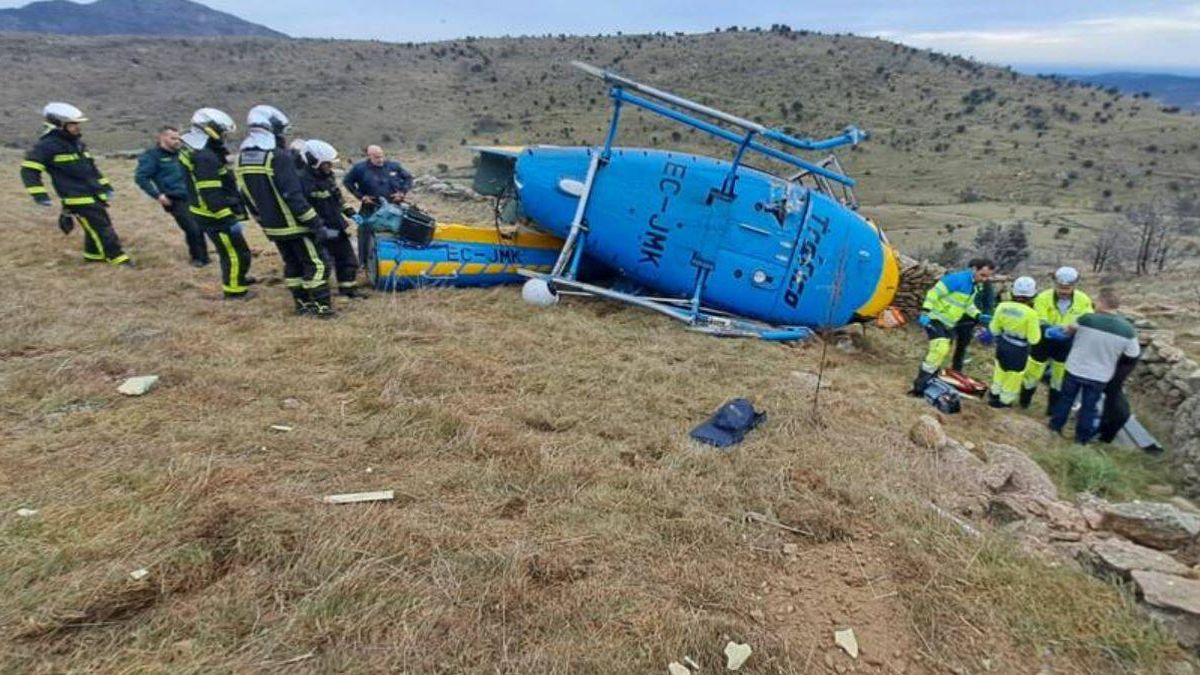 El piloto de la DGT declara que el helicóptero "se hundió" y perdió el control