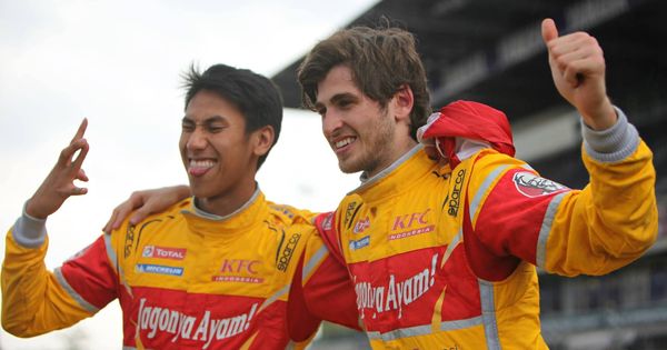 Foto: Sean Gelael y Antonio Giovinazzi en la Asian Le Mans Series. (AsLMS)