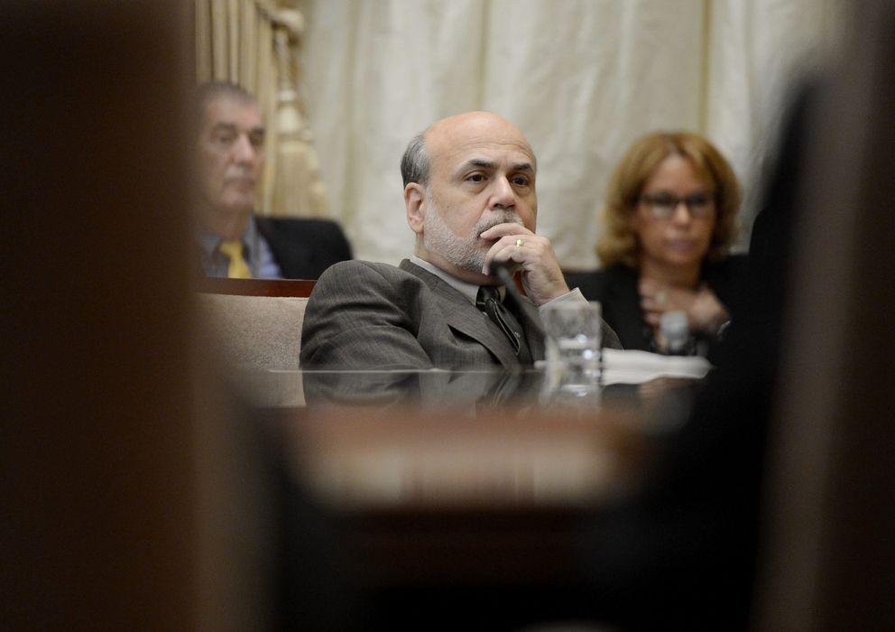 Foto: El presidente de la Fed Ben Bernanke, en una reunión del banco central 