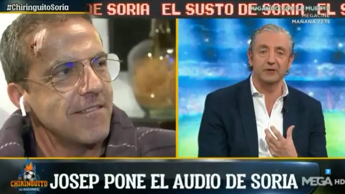 Cristóbal Soria llora al relatar a Pedrerol su accidente: "Un coche me perdonó la vida"