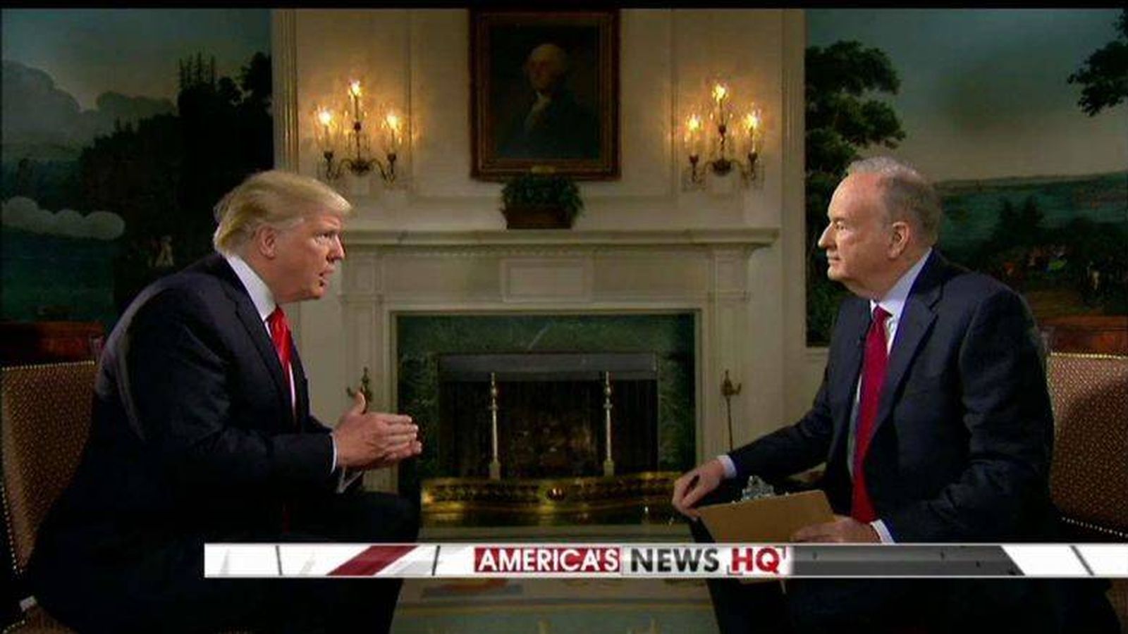 Foto: Captura de pantalla de la entrevista de Donald Trump con Bill O'Reilly. (Fox News)
