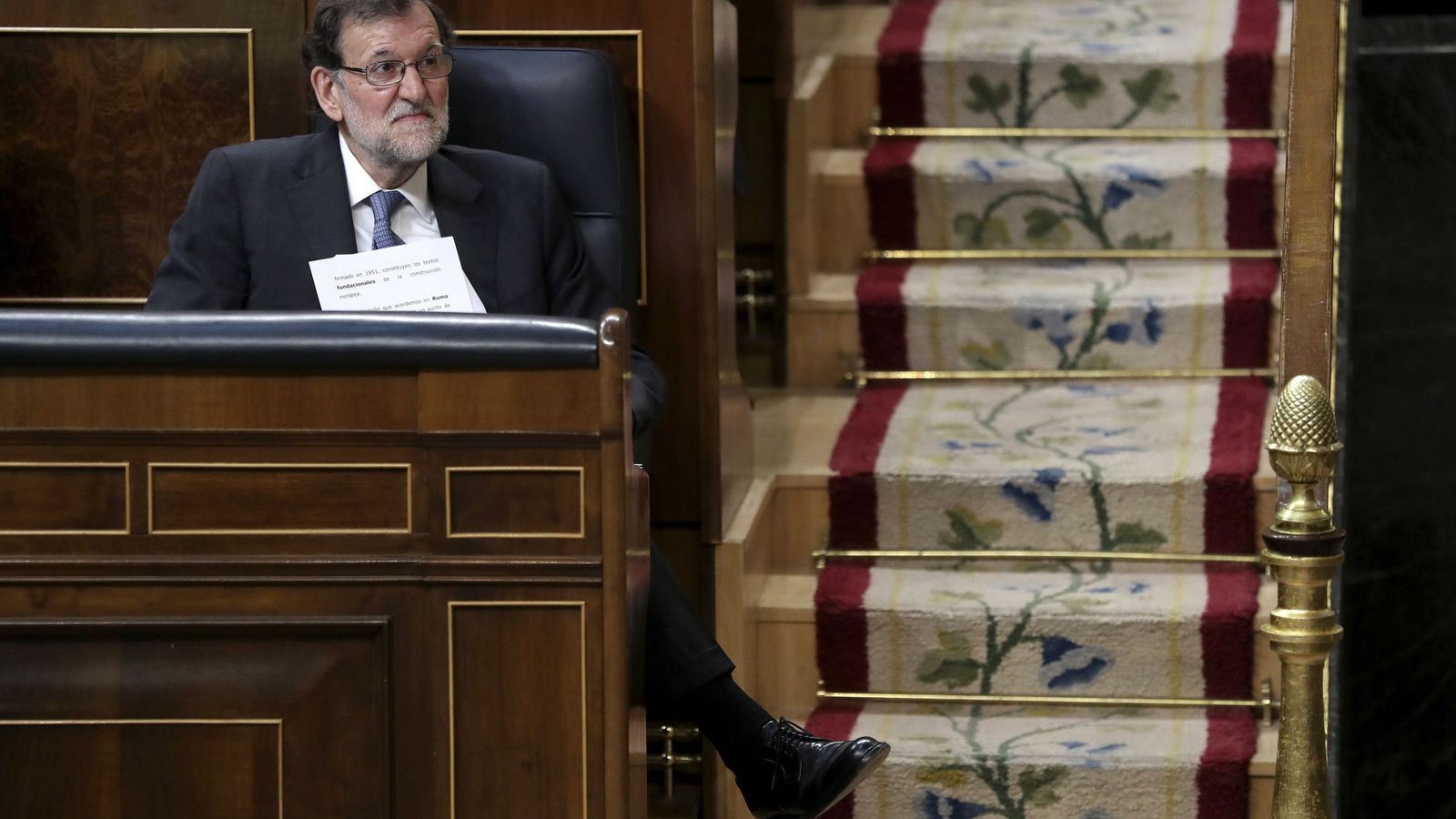 Foto: Mariano Rajoy en el Congreso de los diputados. (EFE)