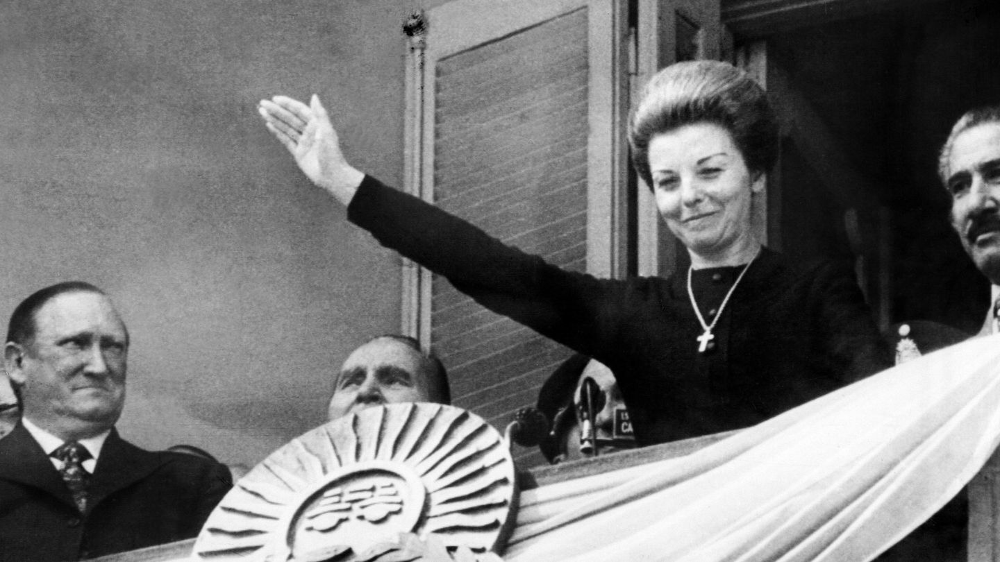 Isabel Perón en Argentina en 1976 (Reuters)