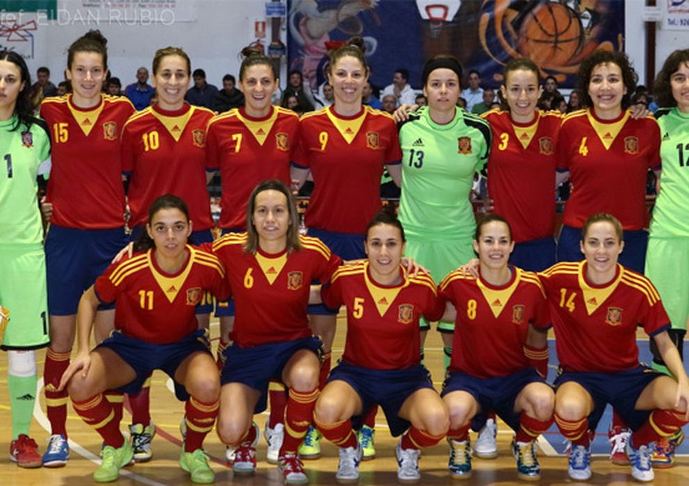 Foto: Selección española de fútbol sala femenino (Foto: Sefútbol). 