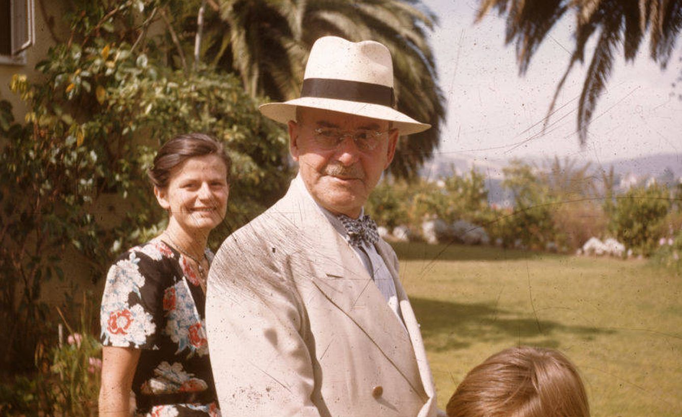 Elisabeth y su padre Thomas Mann