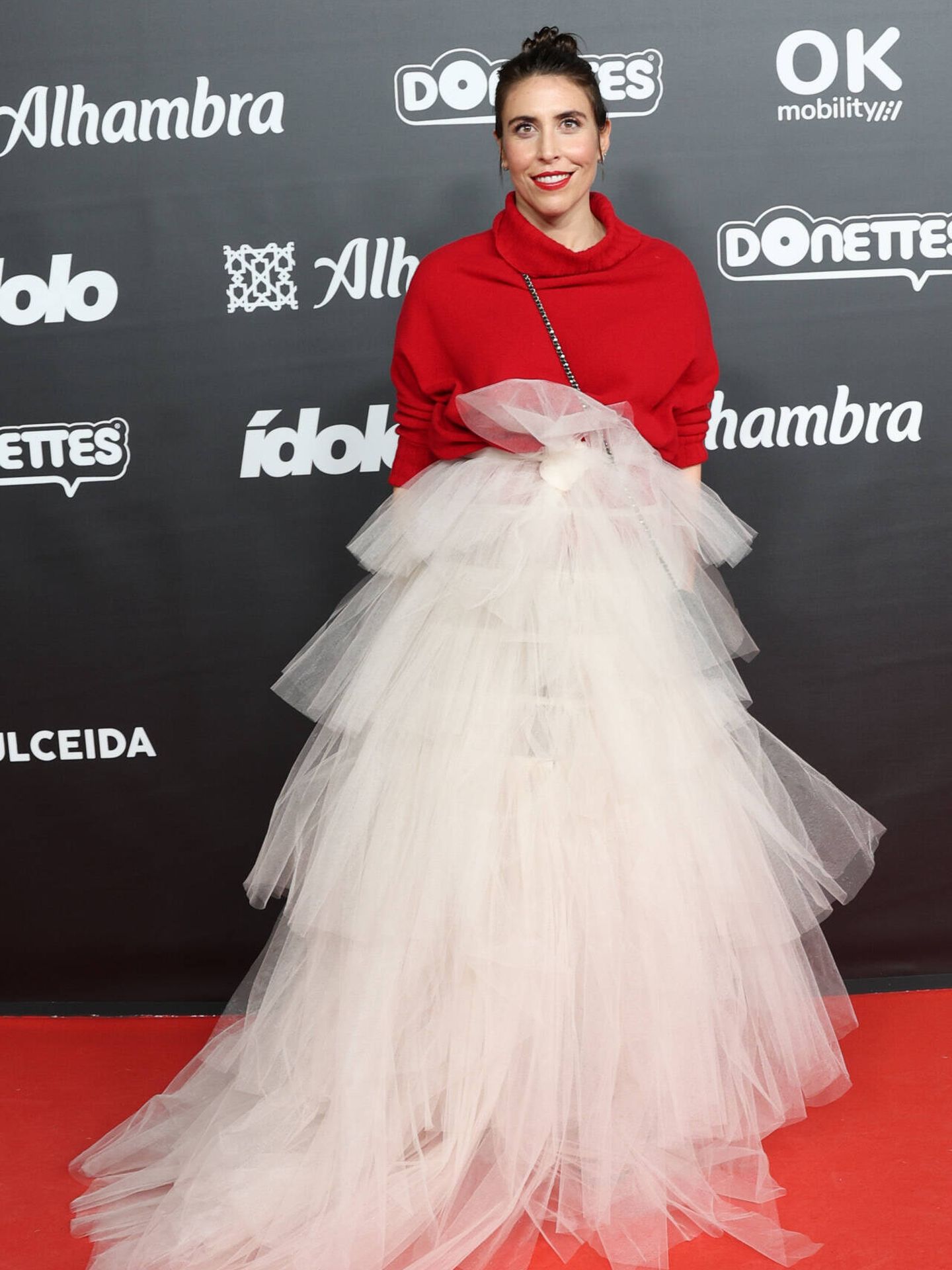 Ana Brito en la alfombra roja de los Premios Ídolo 2024. (Gtres)