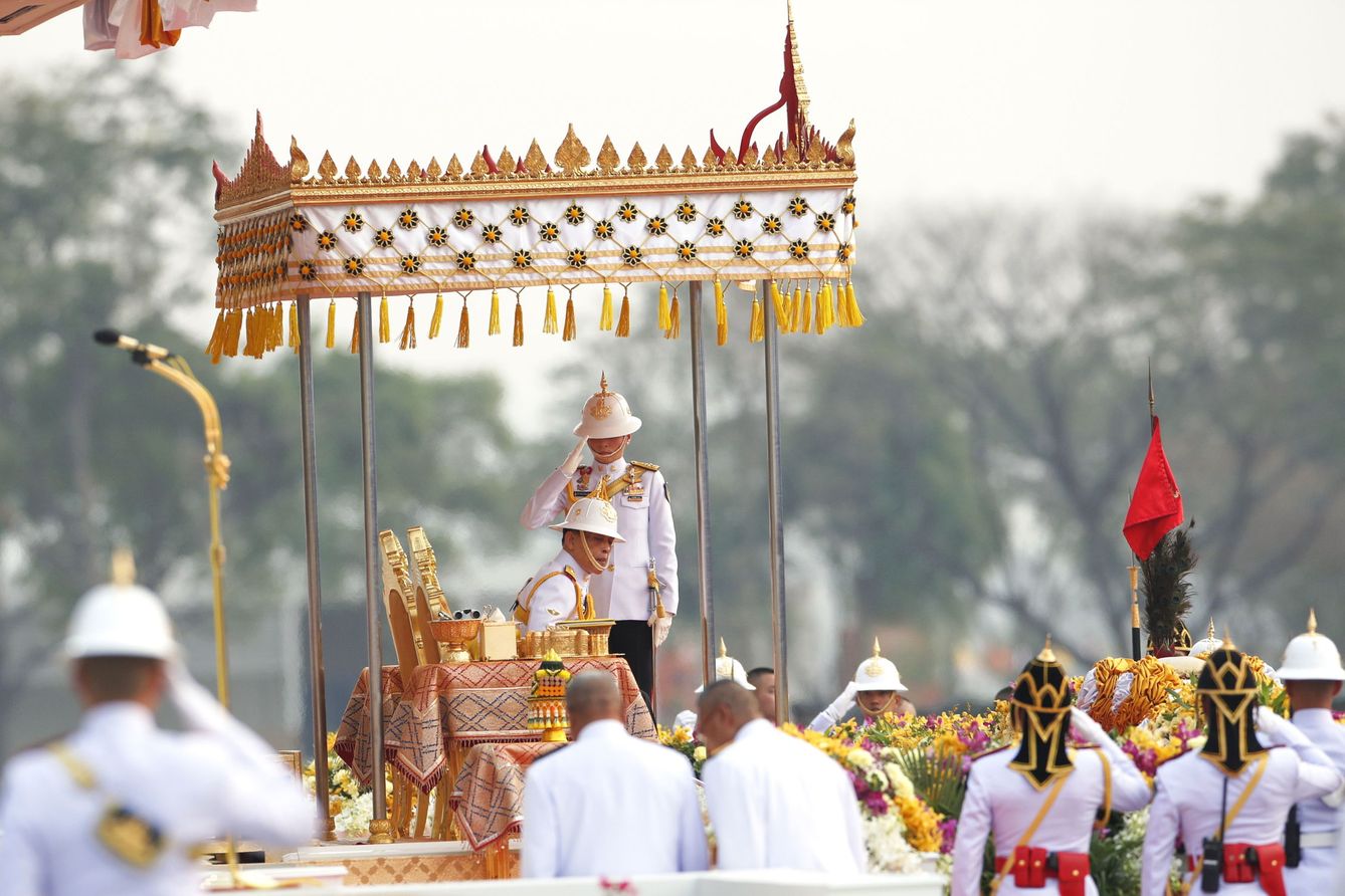 Rama X en un desfile militar en enero (EFE)