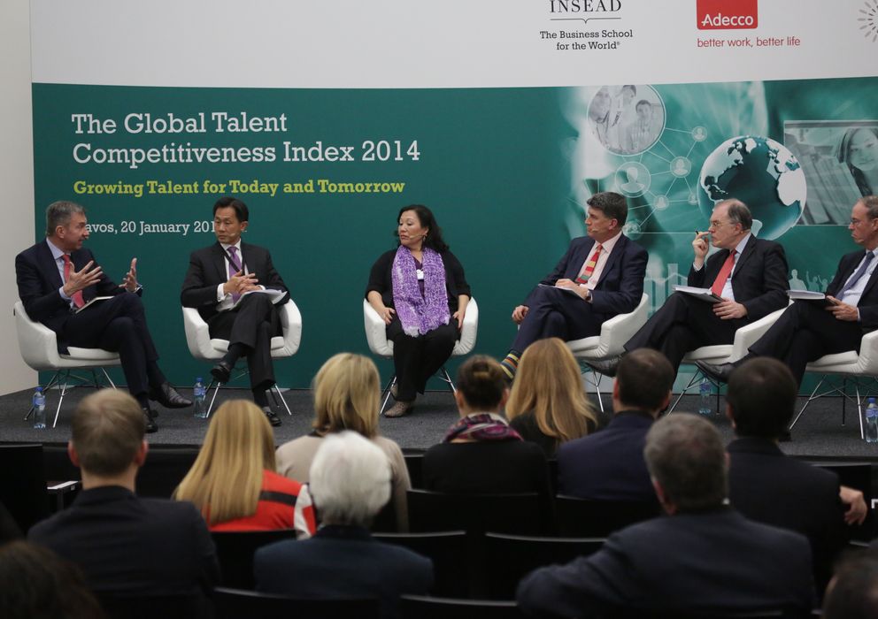 Foto: Presentación del 'Índice de la Competitividad del Talento Global' en Davos. (Adecco, flickr)