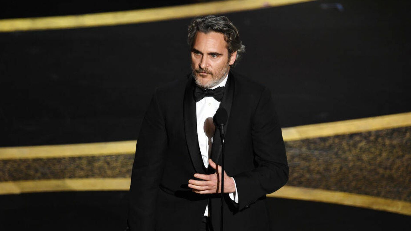  Joaquin Phoenix en los Oscar de 2020. (Getty)
