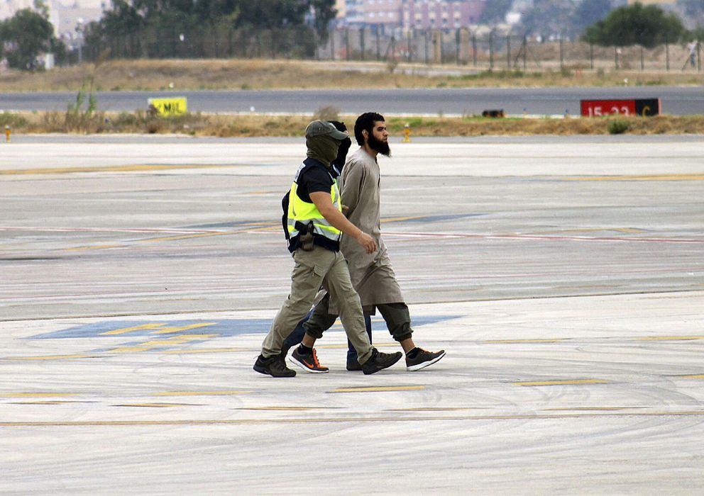 Foto: El presunto líder de la célula terrorista vinculada al Estado Islámico (EI) detenido en Melilla (Efe).