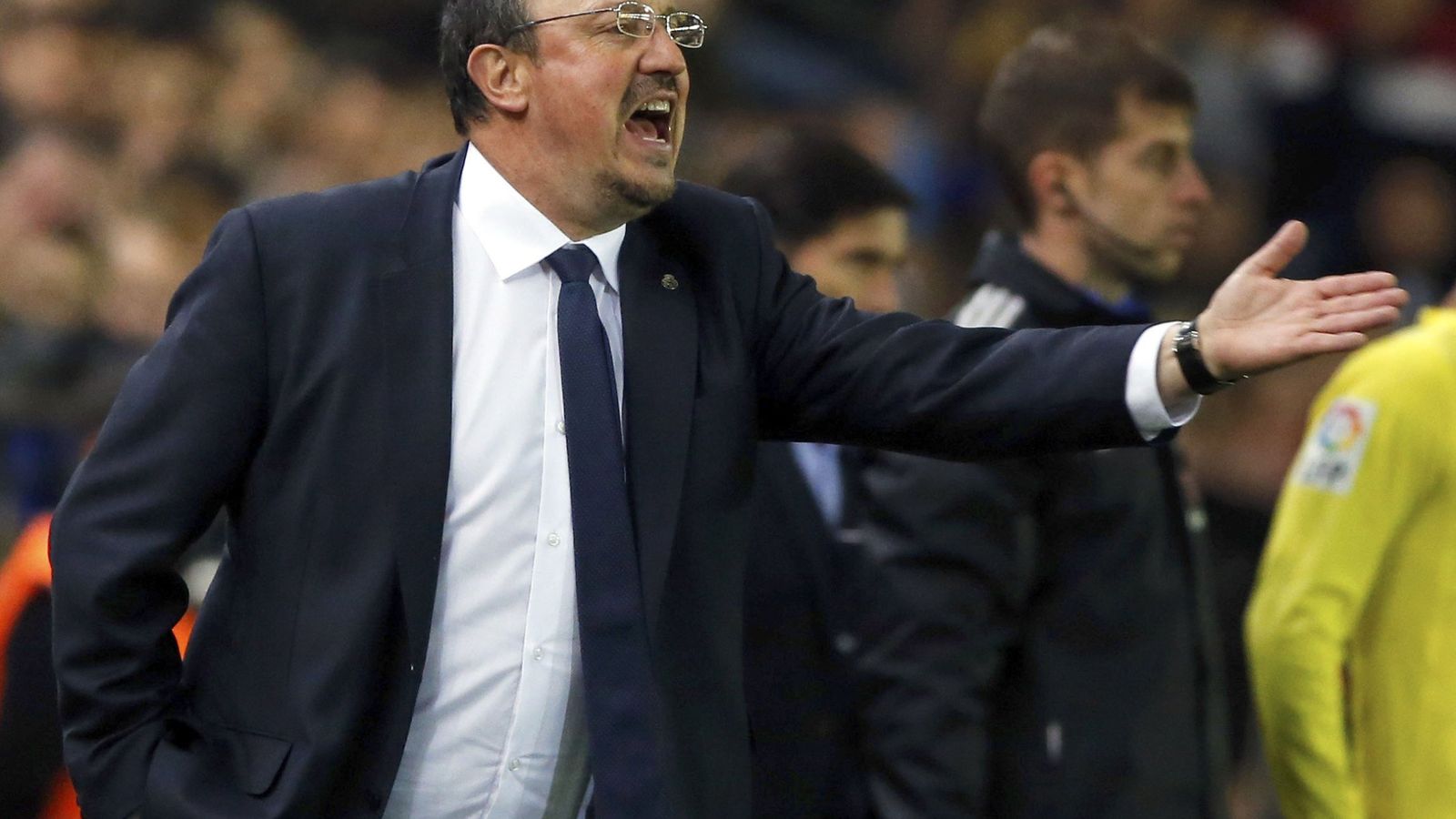 Foto: Rafa Beníez, muy tocado a ojos de la dirigencia, durante el Villarreal-Real Madrid (EFE)