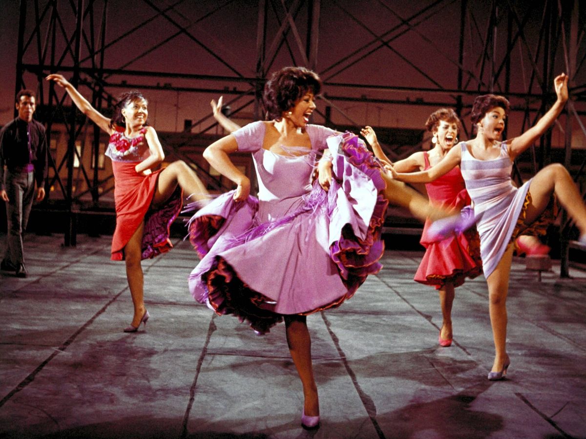 Foto: Rita Moreno, bailando 'America' en el 'West Side Story' original. (CP)