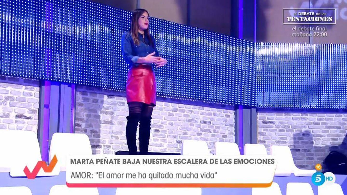 Marta Peñate, en 'Viva la vida'. (Mediaset España)