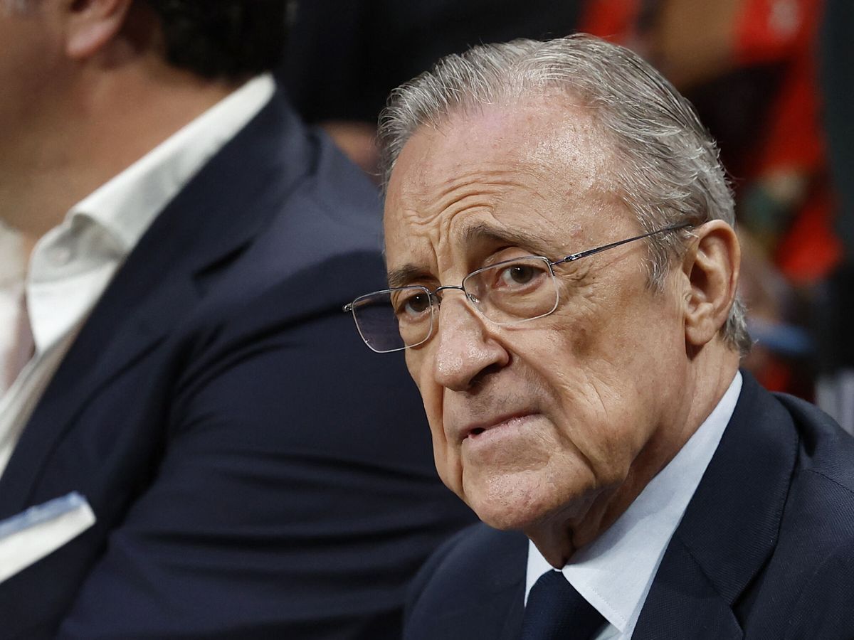 Foto: El presidente blanco, en un partido del Real Madrid. (Reuters/Juan Medina)