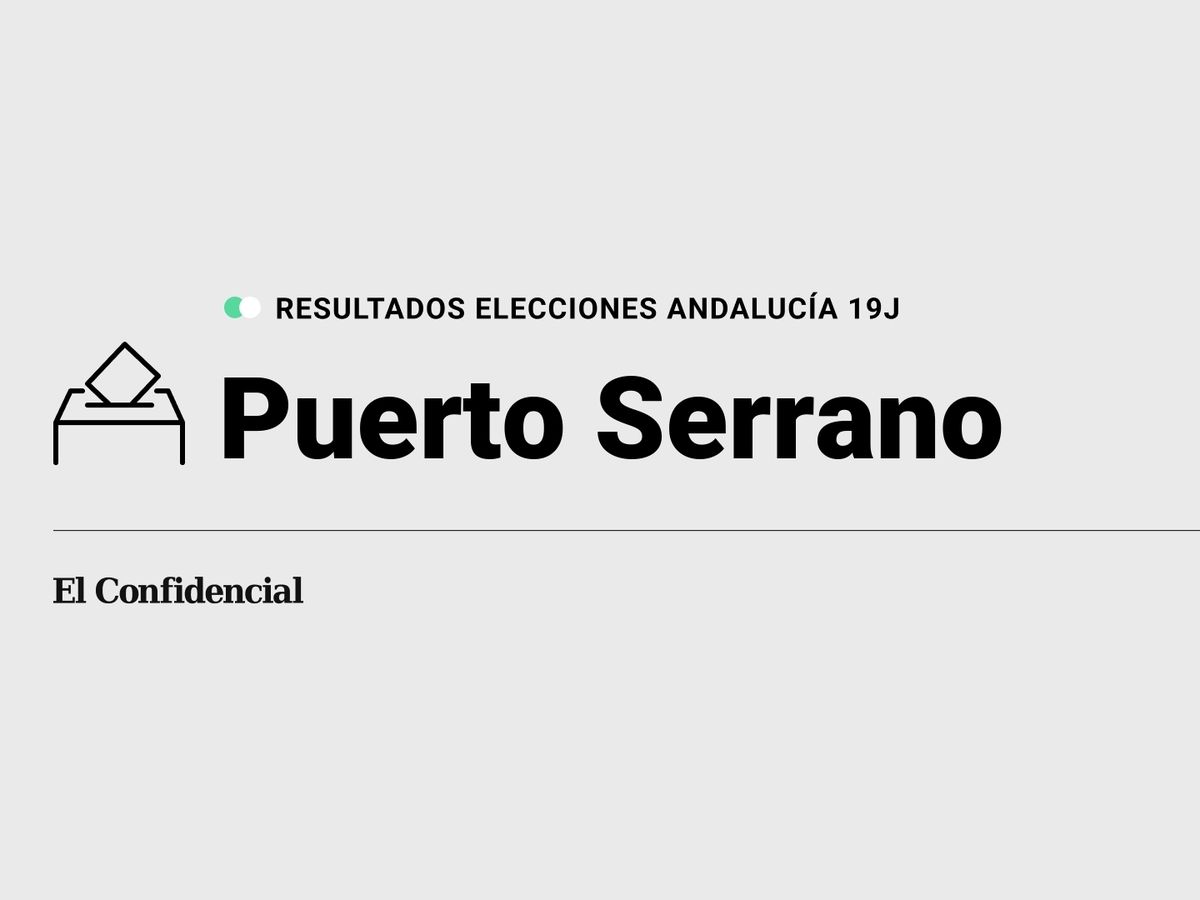 Foto: Resultados en Puerto Serrano, Cádiz, de las elecciones de Andalucía 2022 este 19-J (C.C./Diseño EC)