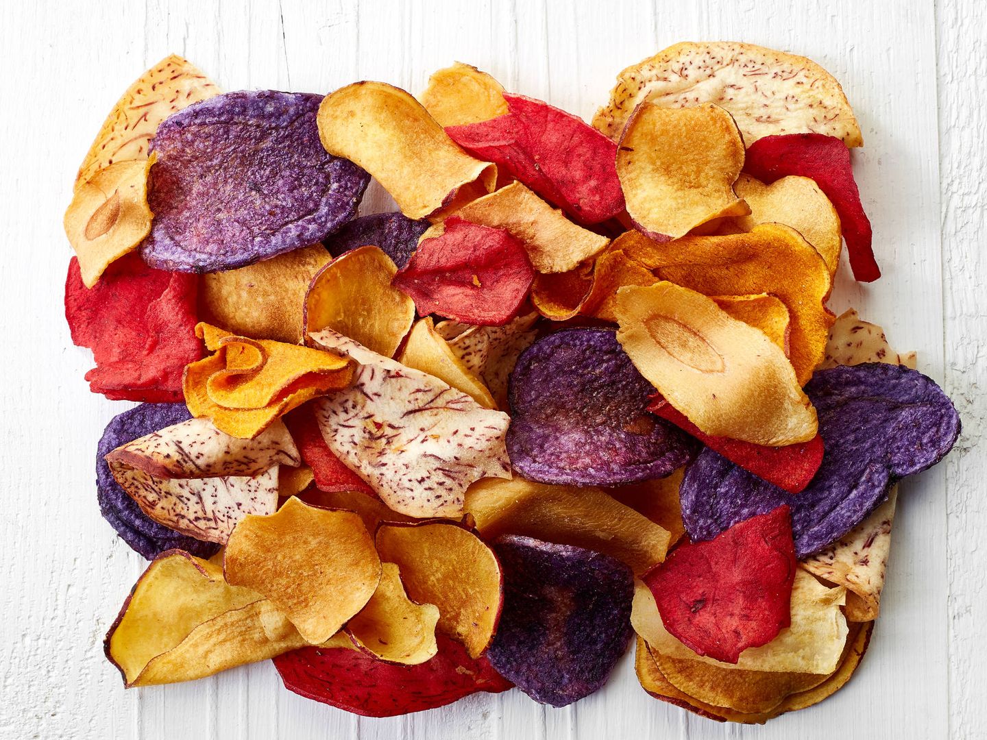 Los chips vegetales son una opción más sana.