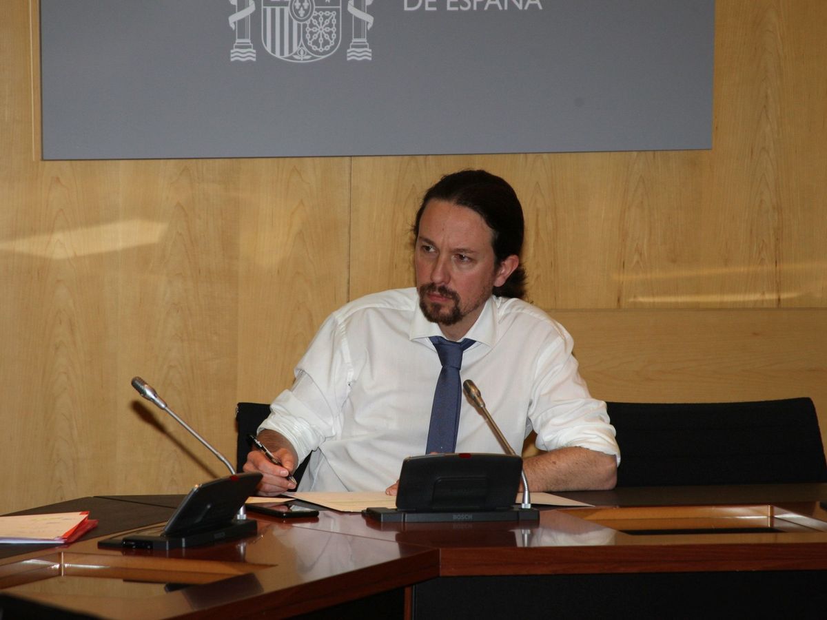 Foto: Fotografía facilitada por Moncloa del vicepresidente segundo del Gobierno y ministro de Derechos Sociales y para la Agenda 2030, Pablo Iglesias. (EFE)