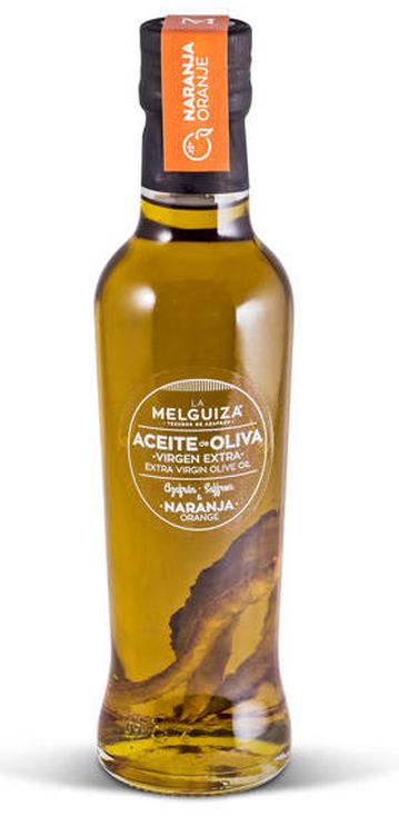 Aceite de oliva virgen con naranja y azafrán de La Melguiza
