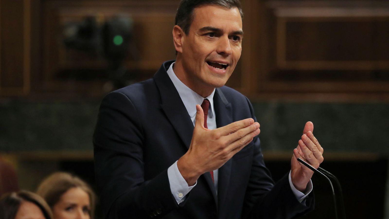 Foto: Pedro Sánchez, durante el debate de investidura (Reuters)