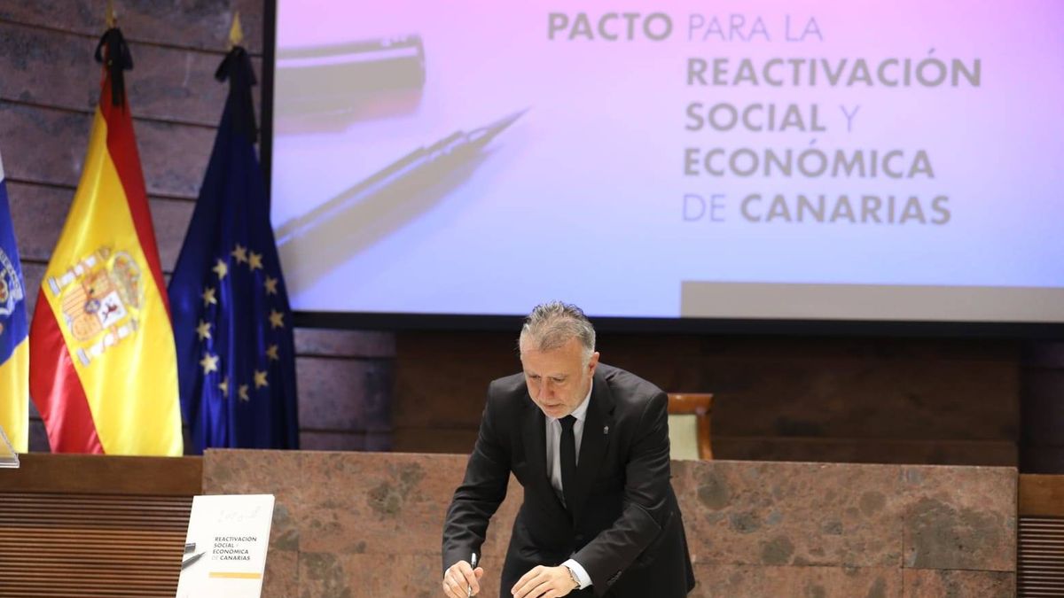 Canarias cierra el primer pacto para la reactivación económica y social por el covid