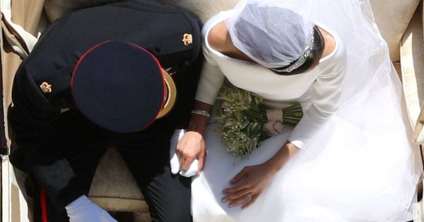 Foto: Imagen de los recién casados tras la ceremonia. (Reuters)