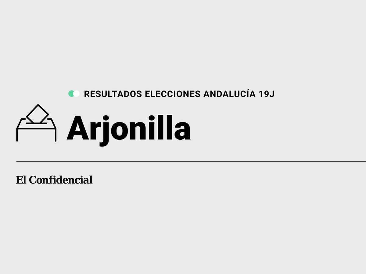 Foto: Resultados en Arjonilla, Jaén, de las elecciones de Andalucía 2022 este 19-J (C.C./Diseño EC)
