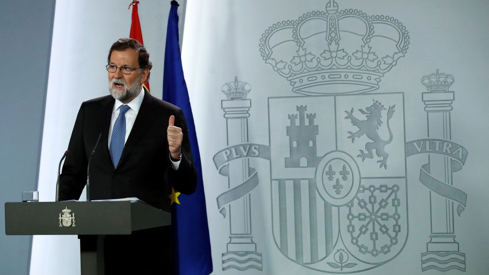 Foto: El presidente del Gobierno, Mariano Rajoy, en La Moncloa (EFE)