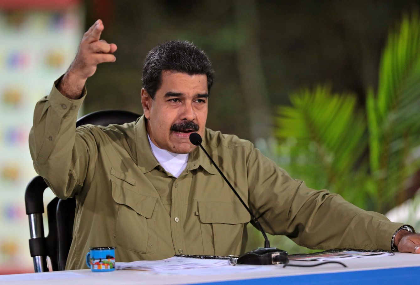 El presidente de Venezuela, Nicolás Maduro, aprovecha su alocución dominical para informar sobre el asalto. (EFE)