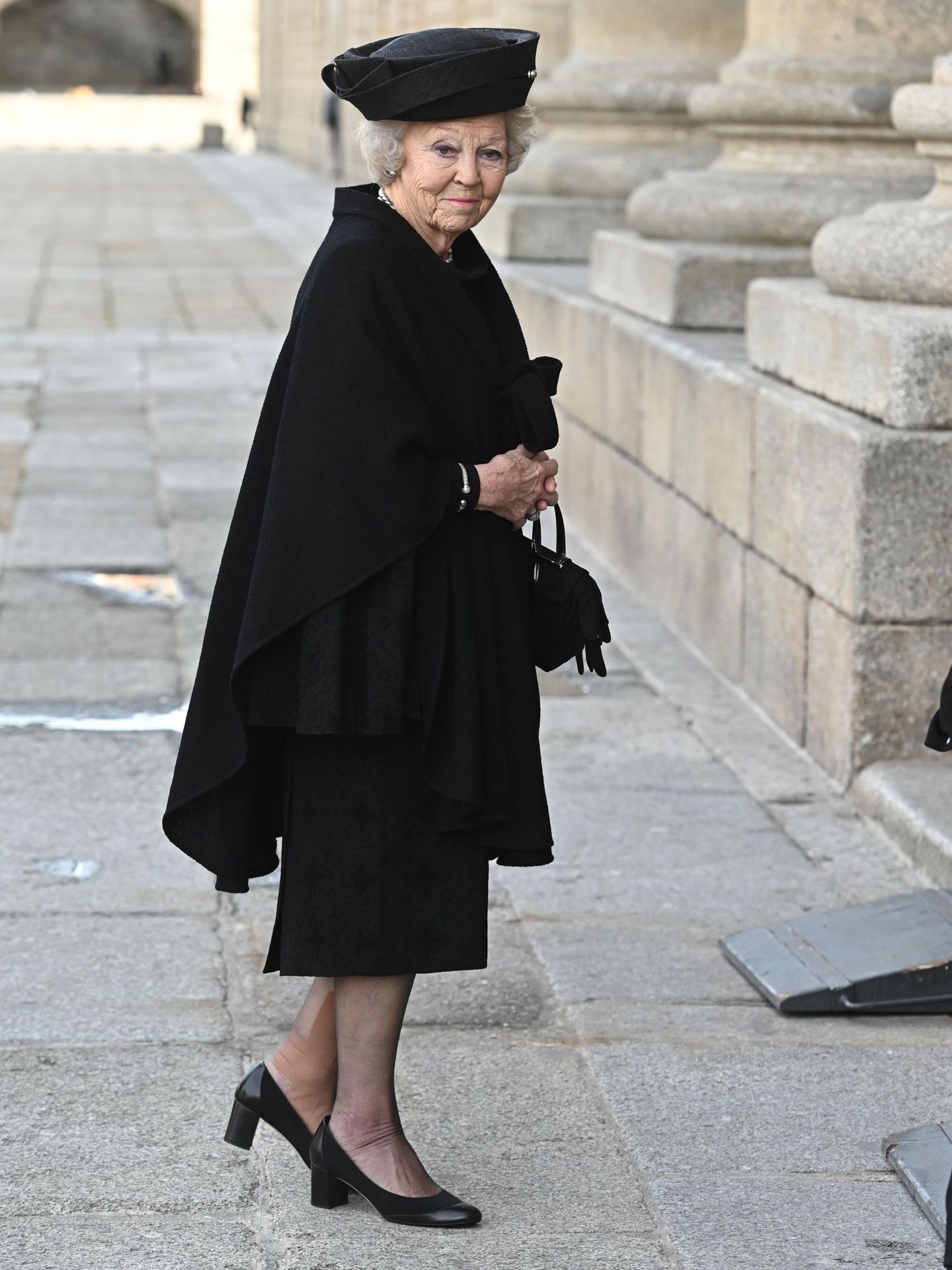 La princesa Beatriz, este miércoles, en el funeral de la infanta Pilar. (EFE)