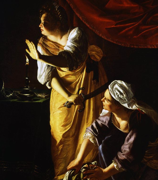 'Judit y su doncella', Artemisia Gentileschi, 1623-25. Detroit Institute of Arts.