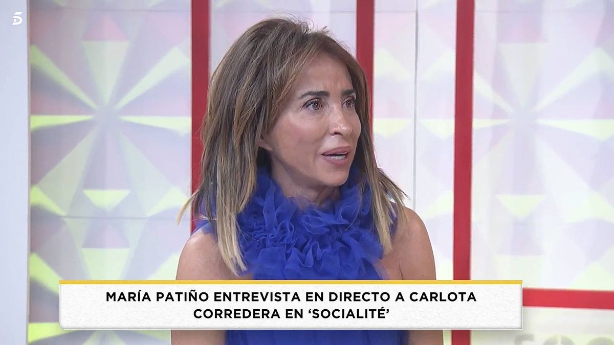María Patiño, a lágrima viva en 'Socialité' por unas palabras de Carlota Corredera