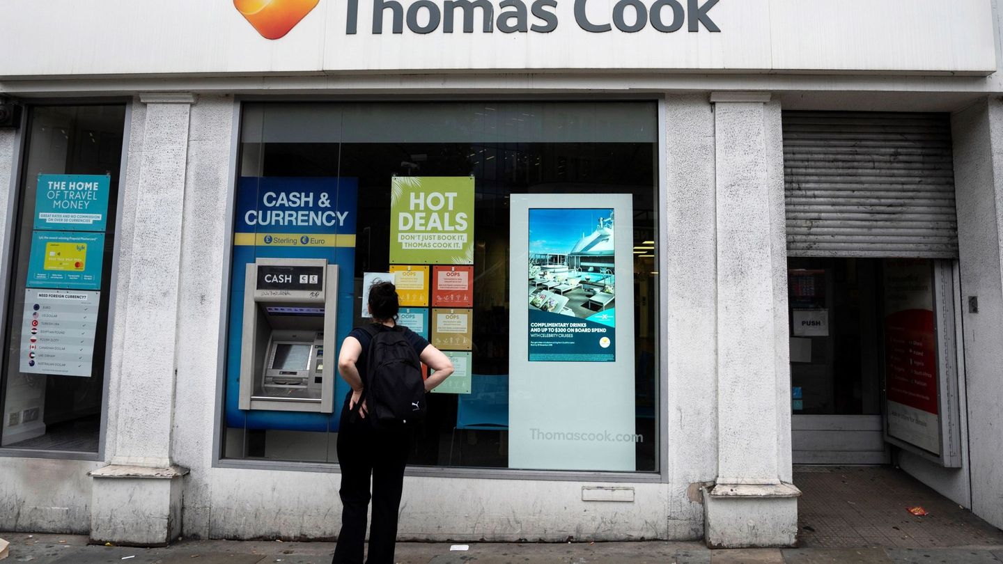 Oficina de Thomas Cook en Londres. (Reuters)