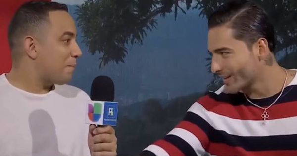 Foto: Maluma en un momento de la entrevista. 