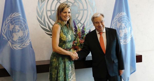 Foto: La reina con el secretario general de la ONU el pasado julio. (Reuters)
