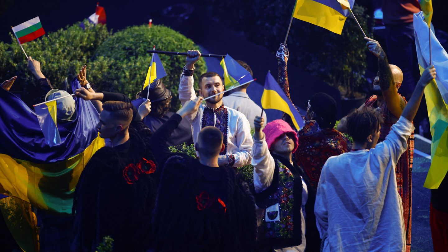 Los representantes de Ucrania, finalistas de Eurovisión 2022. (Reuters/Yara Nardi)